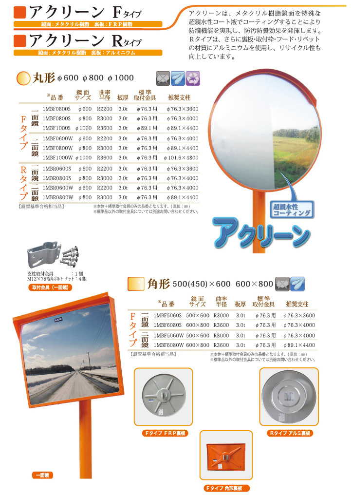 2021新作】 ナック ケイ エス 直柱 カーブミラー用ポール φ76.3mm L=3600mm 注意板付き